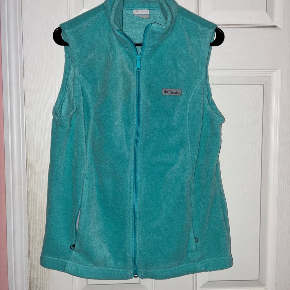 Columbia Turquoise Fleece Vest